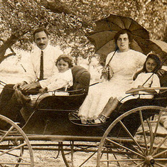 L to R Don's Grandpa Charles Iger, Uncle Larry, Grandmother Julia, and his Mother Theresa (Teddy).