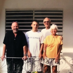 Our last trip to visit Don and Bernie in Puerto Rico in 2008.  He loved the warmth. Of course there was a late evening ice cream run.