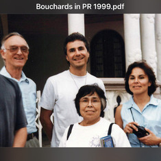 The Bouchard clan visits Don and Bernie in Puerto Rico in 1998.  It was on Maria’s bucket list.