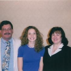 Dad, Keri, Kathy 2000 College Graduation