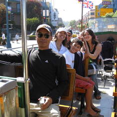 SF Bus Ride with Dad, Kelita, Brandon, Jonathan & Kaitlynne 2007