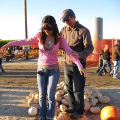 Dad and me at the Pumpkin Patch, 2007