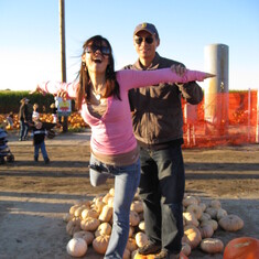 Dad and Me at the Pumpkin Patch, 2007