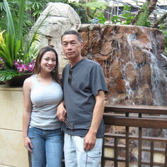 Dad and Larissa at the Bellagio, Las Vegas May 2009