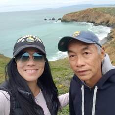 Dad and Kelita in Pacifica, May 2019
