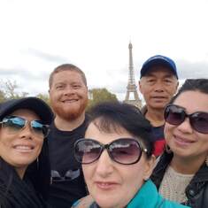 Eiffel Tower, Family Trip to Paris, Sept 2019