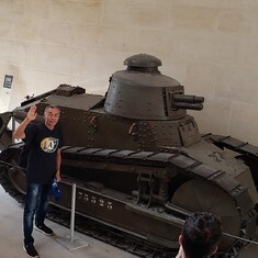 Dad at the Musee de l'Armee, Family Trip to Paris, Sept 2019