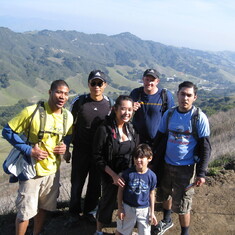 Don and Family hiking at Las Trampas, 2008