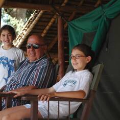 dad & granddaughters Tsavo East 2006