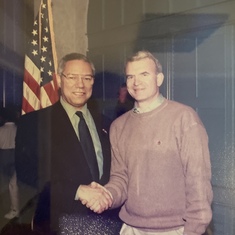 Dad and Colin Powell