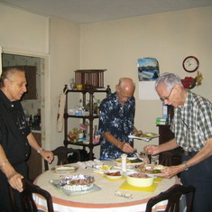 Tony Porter, Fred and Donald, at #62 Maryfield, Nov 2005