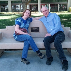 Gary and Christine with Don and Irene at Antelope Valley College