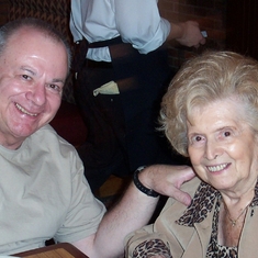 Don and our wonderful mom, Marvel, in 2003, Irvine CA