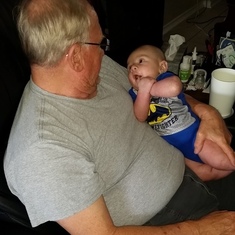 Papaw and great grandson, Trey.