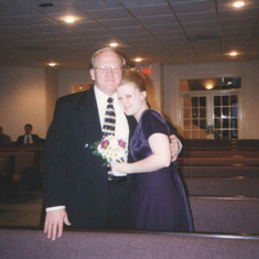 Dad and Jana Cassie's wedding 1999: One of my favorite pictures of me and my Dad.