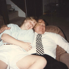 Dad and Jana Daddys lap 1993: My Daddy's lap was my favorite place to be <3