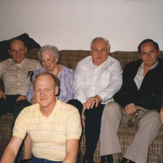 Pelfrey brothers and Grandma Apr 1986