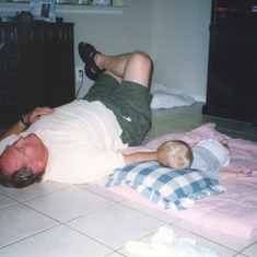 Dad and Matthew Naptime