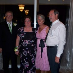 Dad, mom, Aunt Stephanie, Uncle Paul at my wedding
