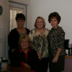 Teri, Bonnie, Tami, and me getting ready to say goodbye to dad...