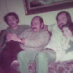 Dad and grandpa and uncle jim and me