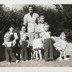 Don Hill and brother Mike Skaggs (far left)