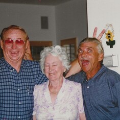 Don, Hazel and Mike goofing around