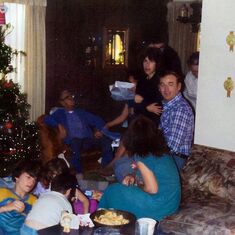 Don Hill and family at Christmas gathering