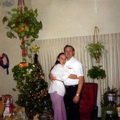 Nancy and Don Hill in the living room