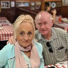 Don and Nancy at family dinner gathering