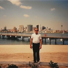 Don Hill at the shoreline