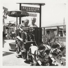 Ray and Michael Hill on stagecoach ride