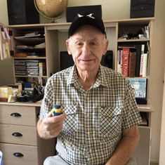 Don Hill with Rams rubber duckie