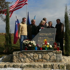 Dedication of monument to Doni's father & crew in Slovenia