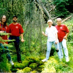 Wendy, Deak, Doni, Charlie at Uncle Howard's Ranch in South Dakota