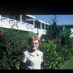 Grandmother Muriel at San Jose apartment