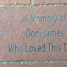 Doni's brick at the Mining Park in Sutter Creek