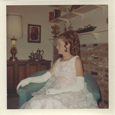 Gorgeous Donna ready for Prom 1968