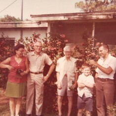 Mom Dad Grandpa and Grandma Grover with Dan and Karl