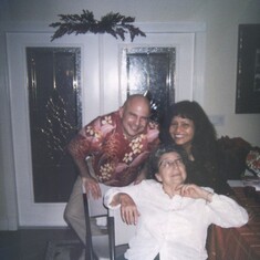 Mom Dan with Dheena Christmas