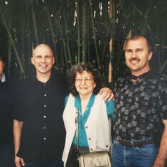 Mom with Dan Dean and Karl 1