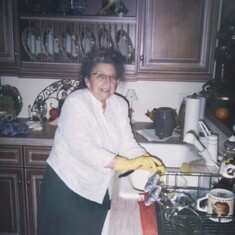 Mom in Kitchen