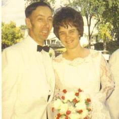 September 27, 1969 Mom and Dad's wedding day