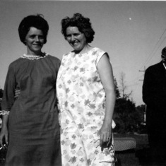 Mom(Edith McKinnon) with Uncle Arnie McKinnon’s wife, Aunt Florence( best friends for years).