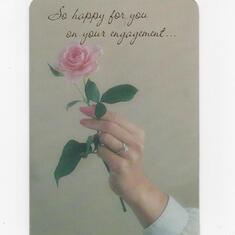 Donna's Engagement Card 1986