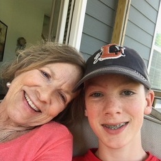 With her grandson