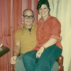 Donna with her father, my grandfather's brother uncle Don Wakeman Jr.