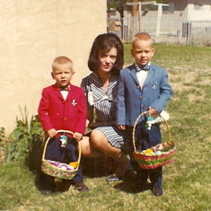Donna with sons, Christopher & Robert.