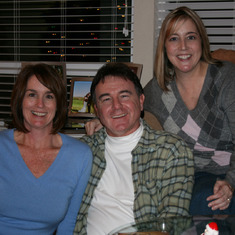 Johnie's b-day 2007..Donna, her brother John and sister Theresa