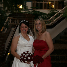 Bride and Maid of honor 4/5/08